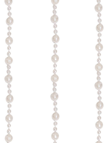 Pearl Beaded Garland White (0.8x270cmL) Pack of 1