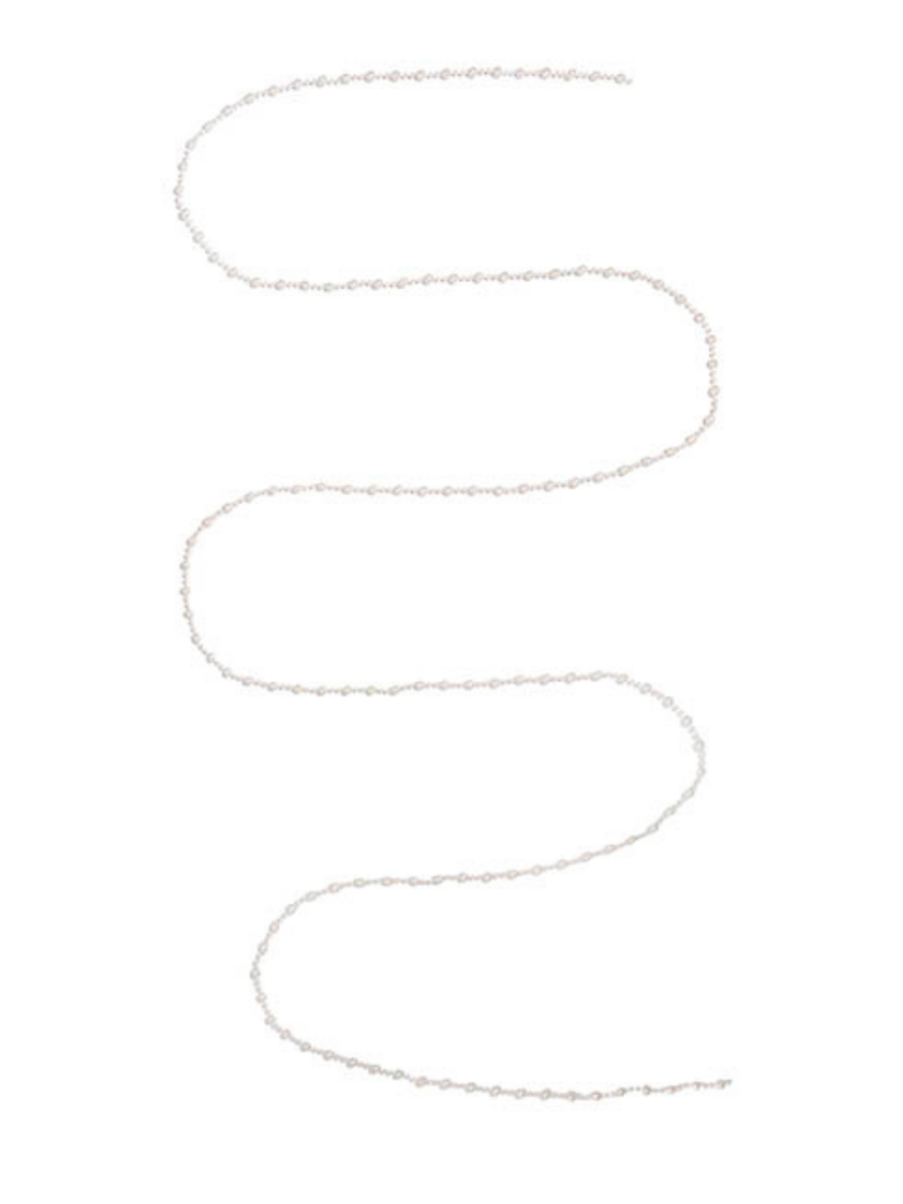Pearl Beaded Garland White (0.8x270cmL) Pack of 1