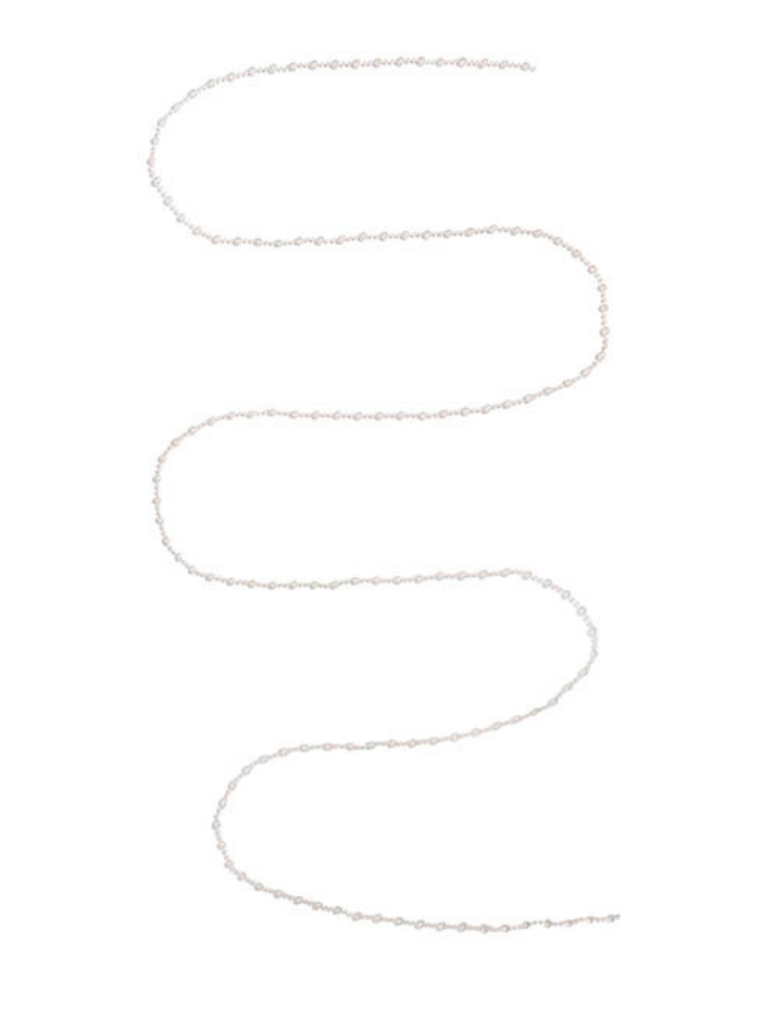 Pearl Beaded Garland White (0.8x270cmL) Pack of 1