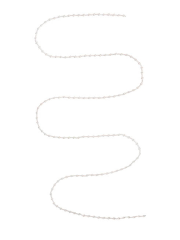 Pearl Beaded Garland White (0.8x270cmL) Pack of 1