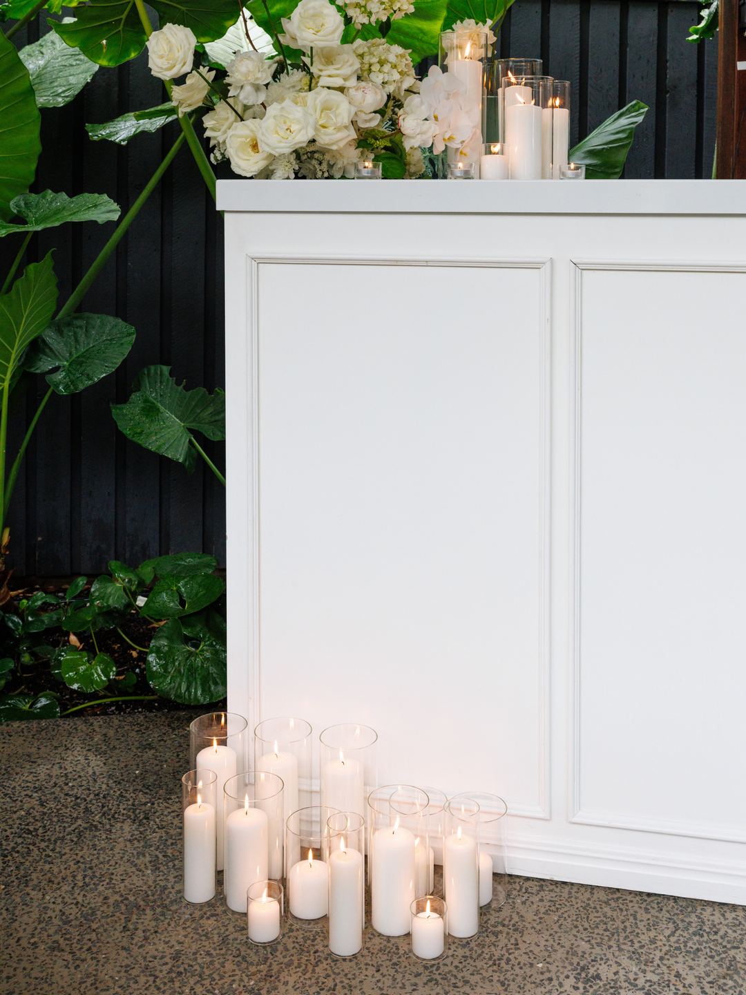 Clear 8cm x 20cm Glass Cylinder