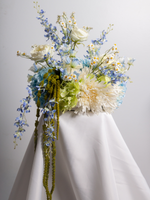 Blue Hydrangea & Dendrobium Orchid Cloud - Medium