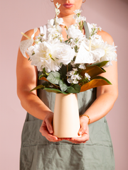 White Rose & Dahlia Arrangement