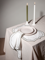 Meringue & Thyme Organic Cotton Napkin with Embroidered Dots