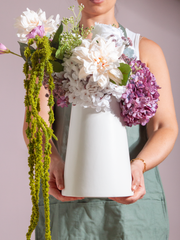 Purple Hydrangea & Amaranthus Arrangement