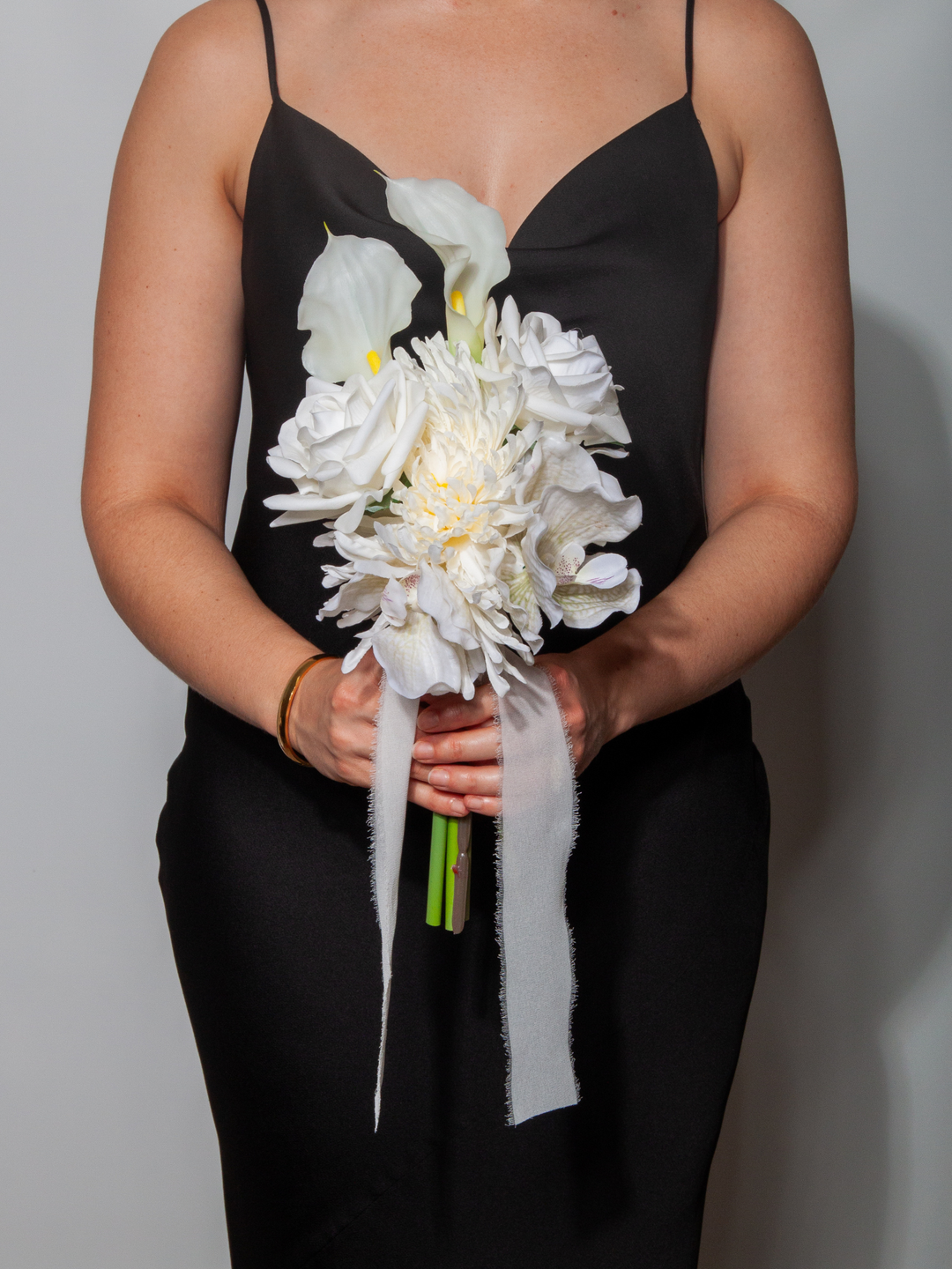 Whimsical White Wedding Bridesmaid Bouquet