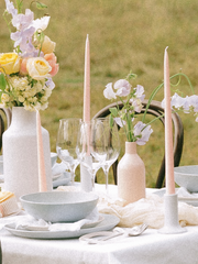 Blush Pink 35cm Taper Candles