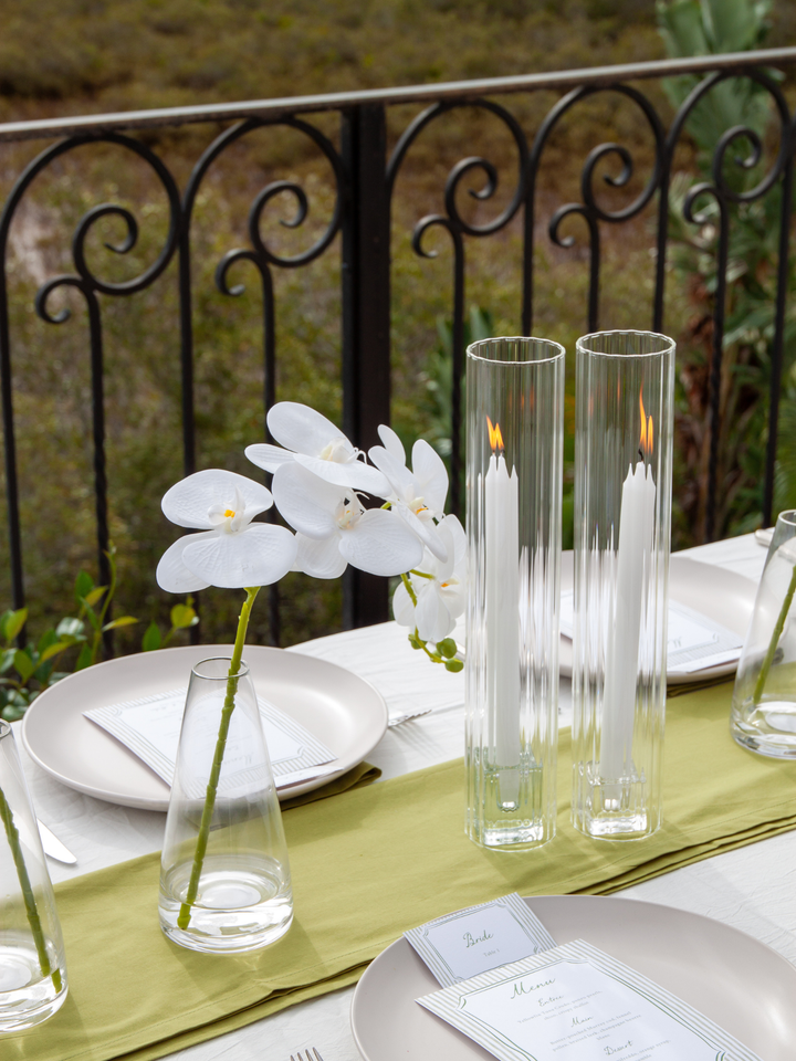 White Event Dinner Candles