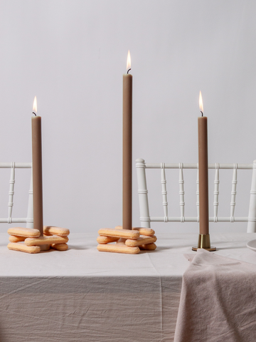 Tiramisu 40cm Dinner Candles - Pack of 96