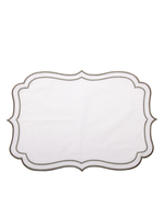 Meringue & Thyme Organic Cotton Placemat with Embroidered Dots