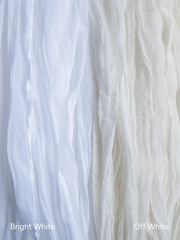 Off White Cheesecloth Table Runner