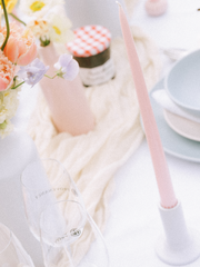 Blush Pink 35cm Taper Candles