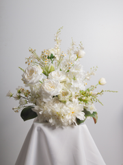 White Dendrobium & Rose Cloud - Large