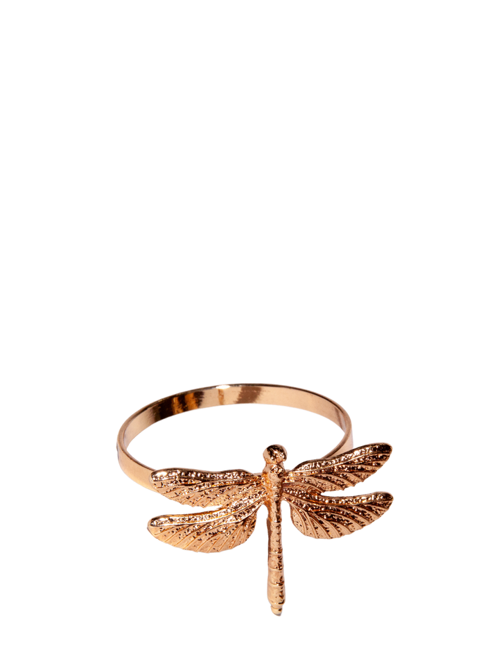Rose Gold Dragonfly Napkin Ring