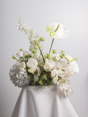 White Delphinium & Anthurium Cloud - Extra Large