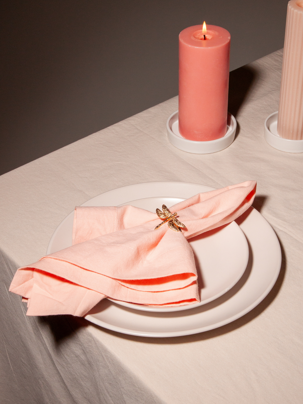 Rose Gold Dragonfly Napkin Ring