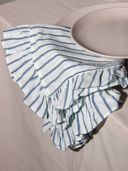 Denim Ruffle Organic Cotton Napkin