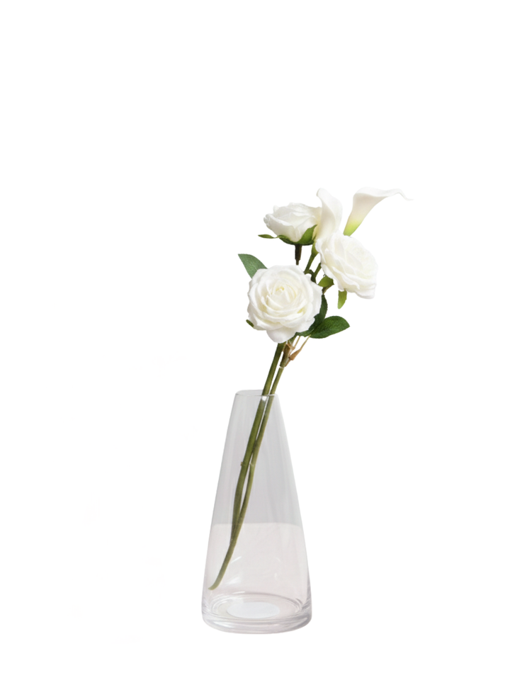 Clear Emilia Glass Bud Vase - Large