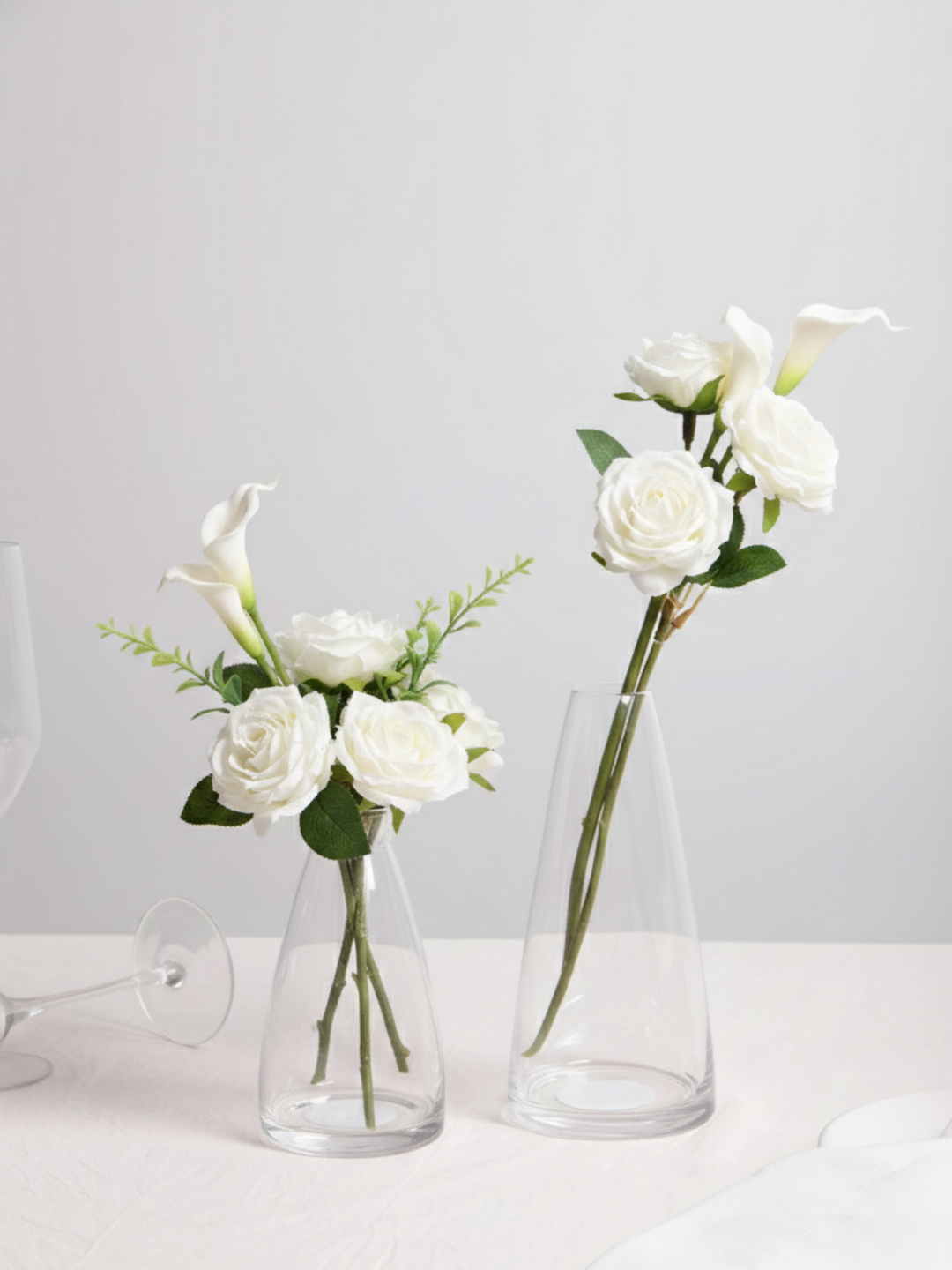 Clear Emilia Glass Bud Vase - Large