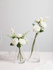 Clear Emilia Glass Bud Vase - Large