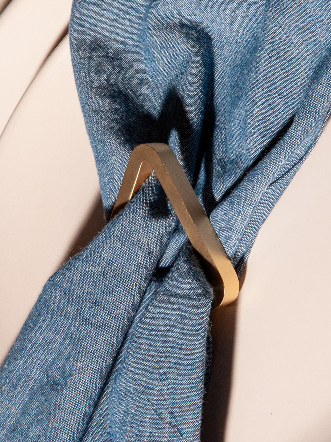 Brushed Gold Napkin Ring