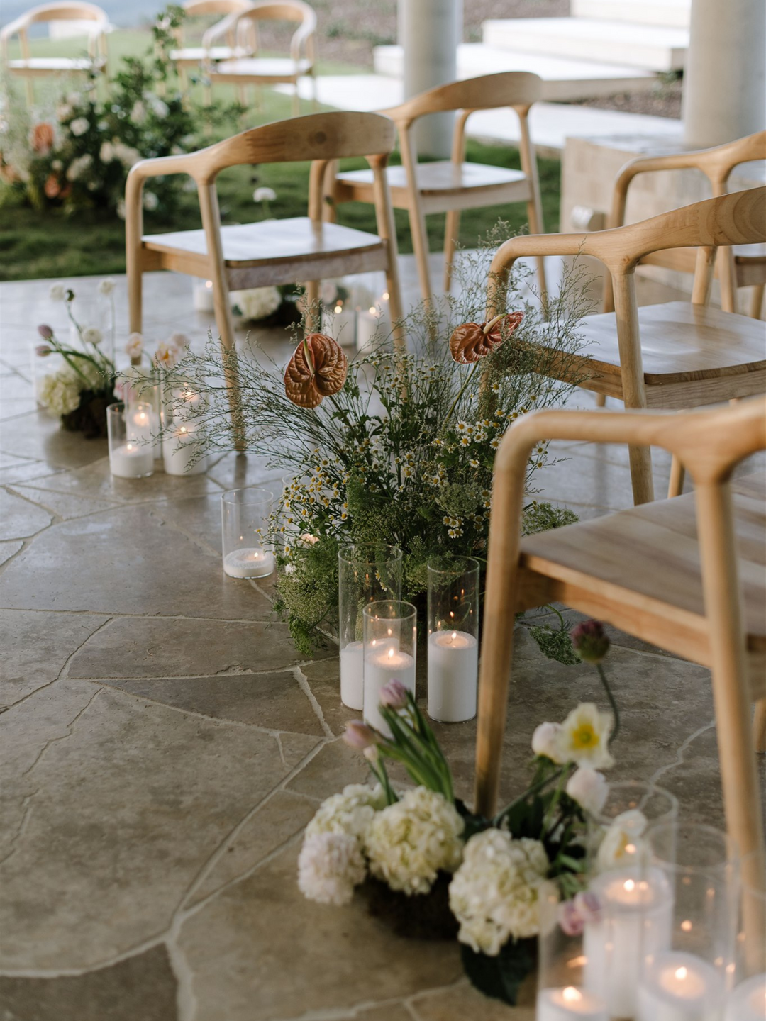 White Pearl Candle Wax Wedding Bundle