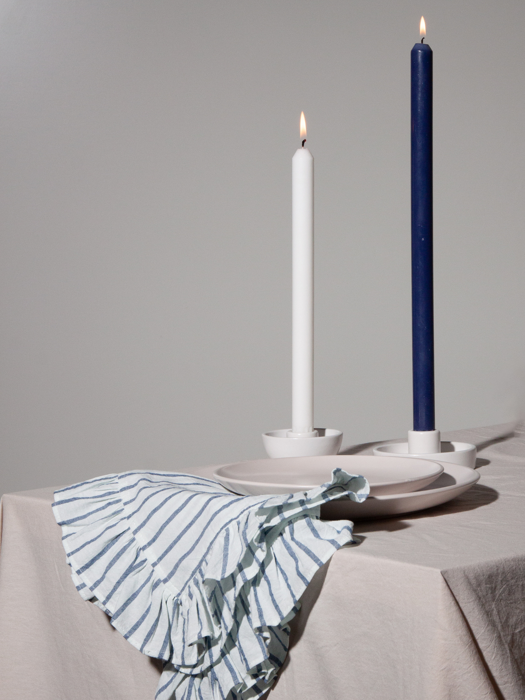 Denim Ruffle Organic Cotton Napkin