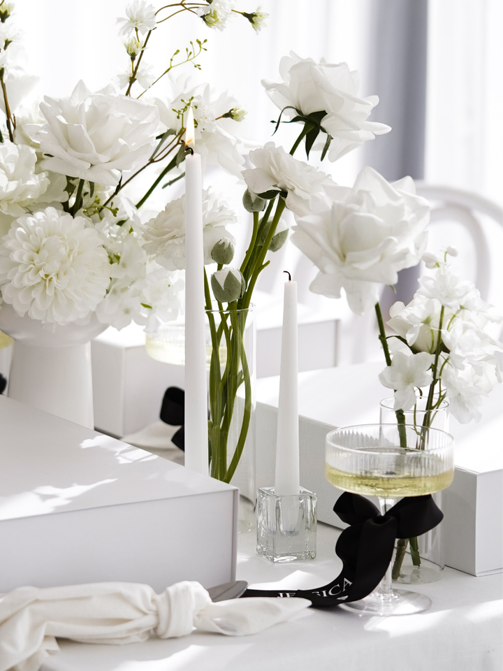 White 25cm Taper Candles