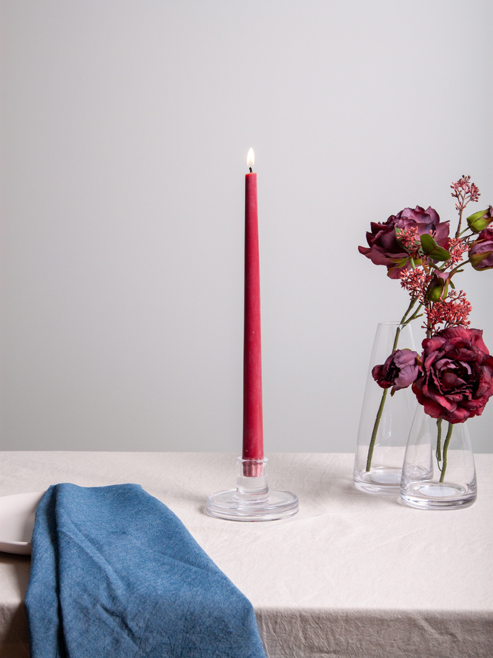 Clear Vera Glass Candle Holder