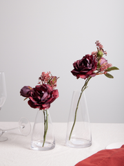 Clear Emilia Glass Bud Vase - Large