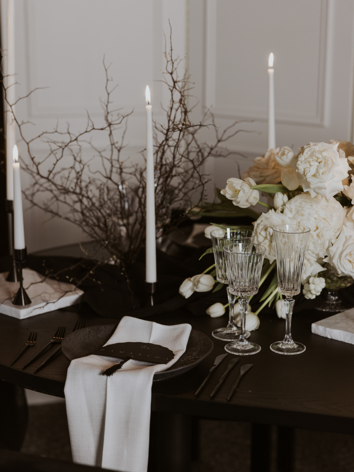 White 35cm Taper Candles