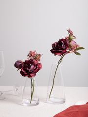 Clear Emilia Glass Bud Vase - Medium