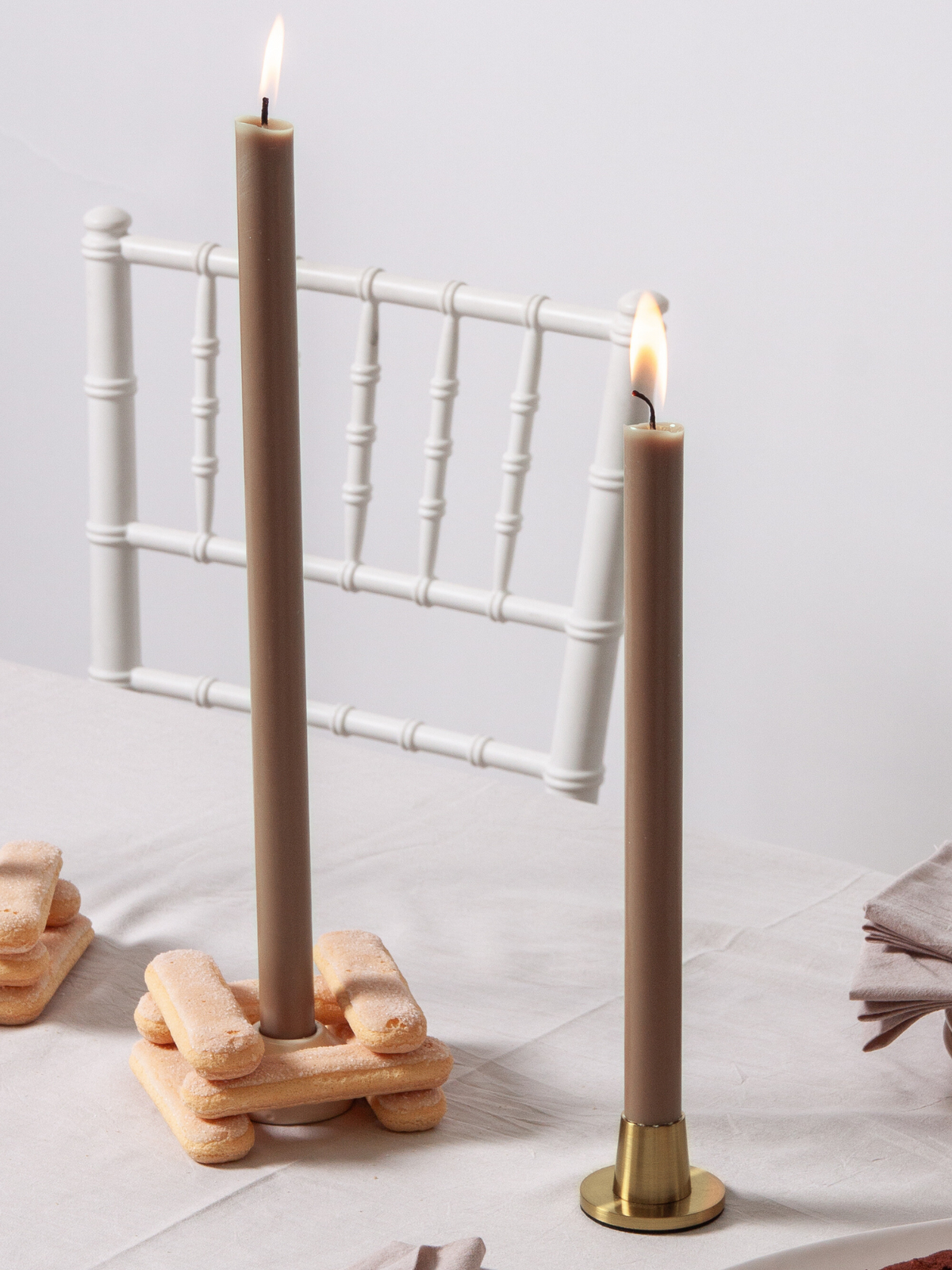 Tiramisu 30cm Dinner Candles