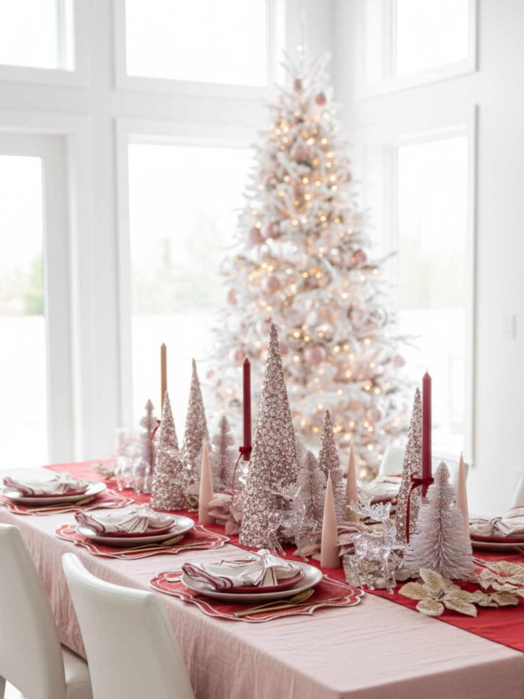 Meringue & Wine Organic Cotton Embroidery Bow Napkin Ring