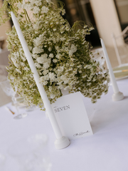 White 45cm Taper Candles