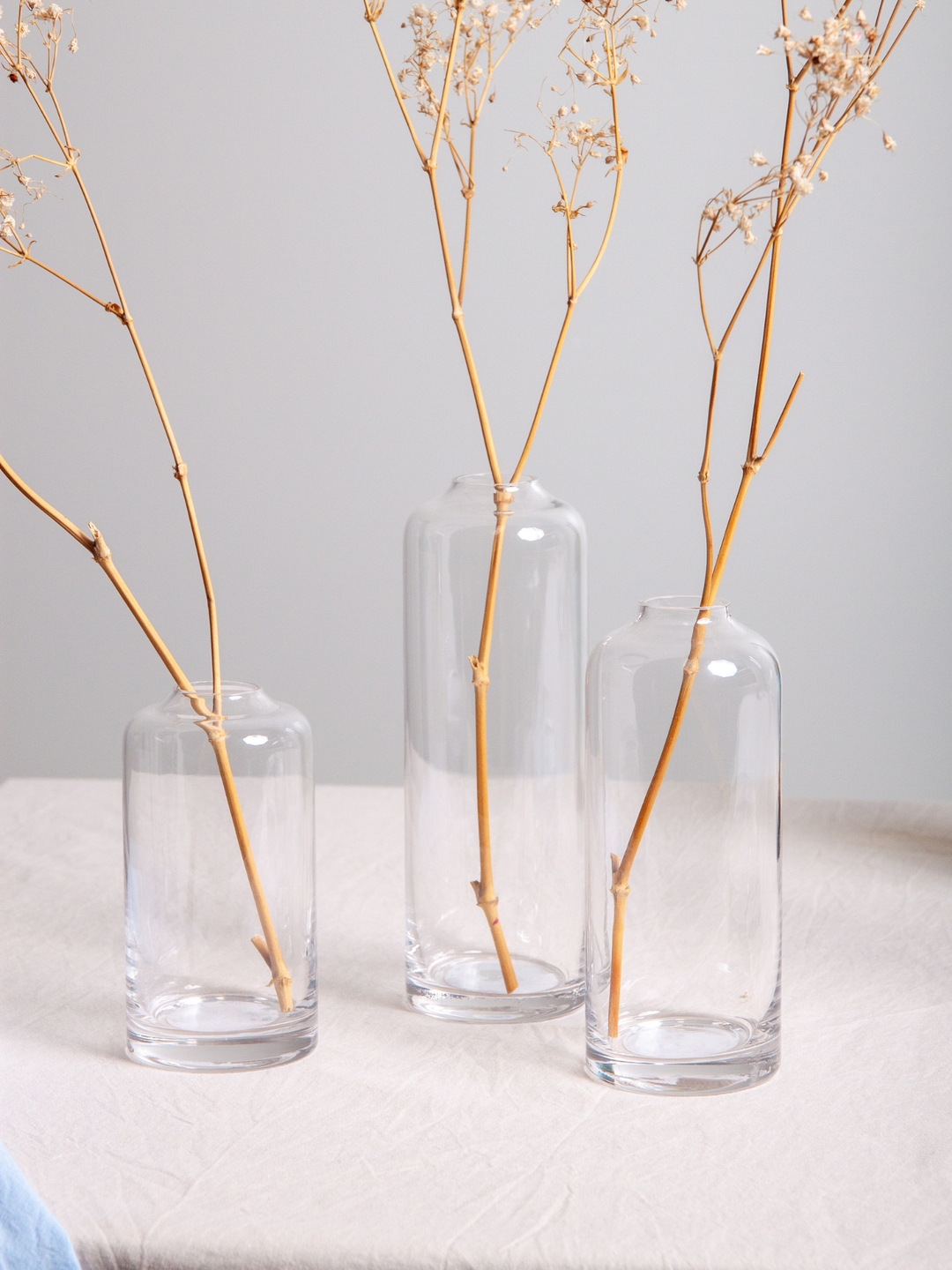 Clear Louisa Glass Bud Vase - Medium