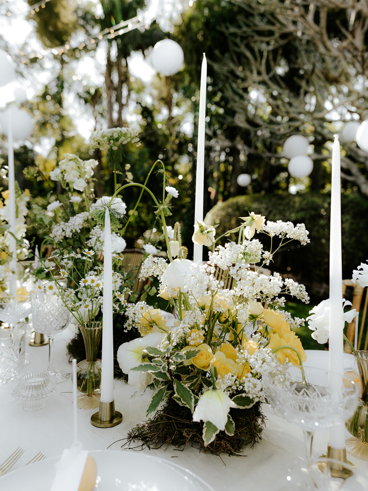 White 55cm Taper Candles