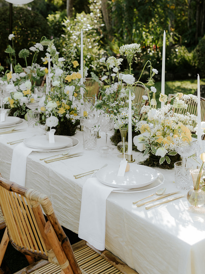 White 55cm Taper Candles