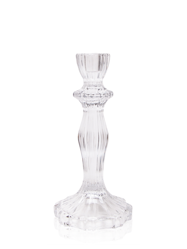 Clear Sophia Glass Candle Holder - Large