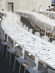 White 65cm Taper Candles