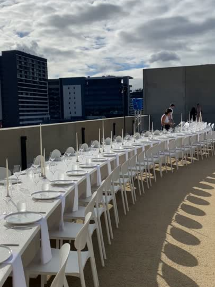 White 65cm Taper Candles