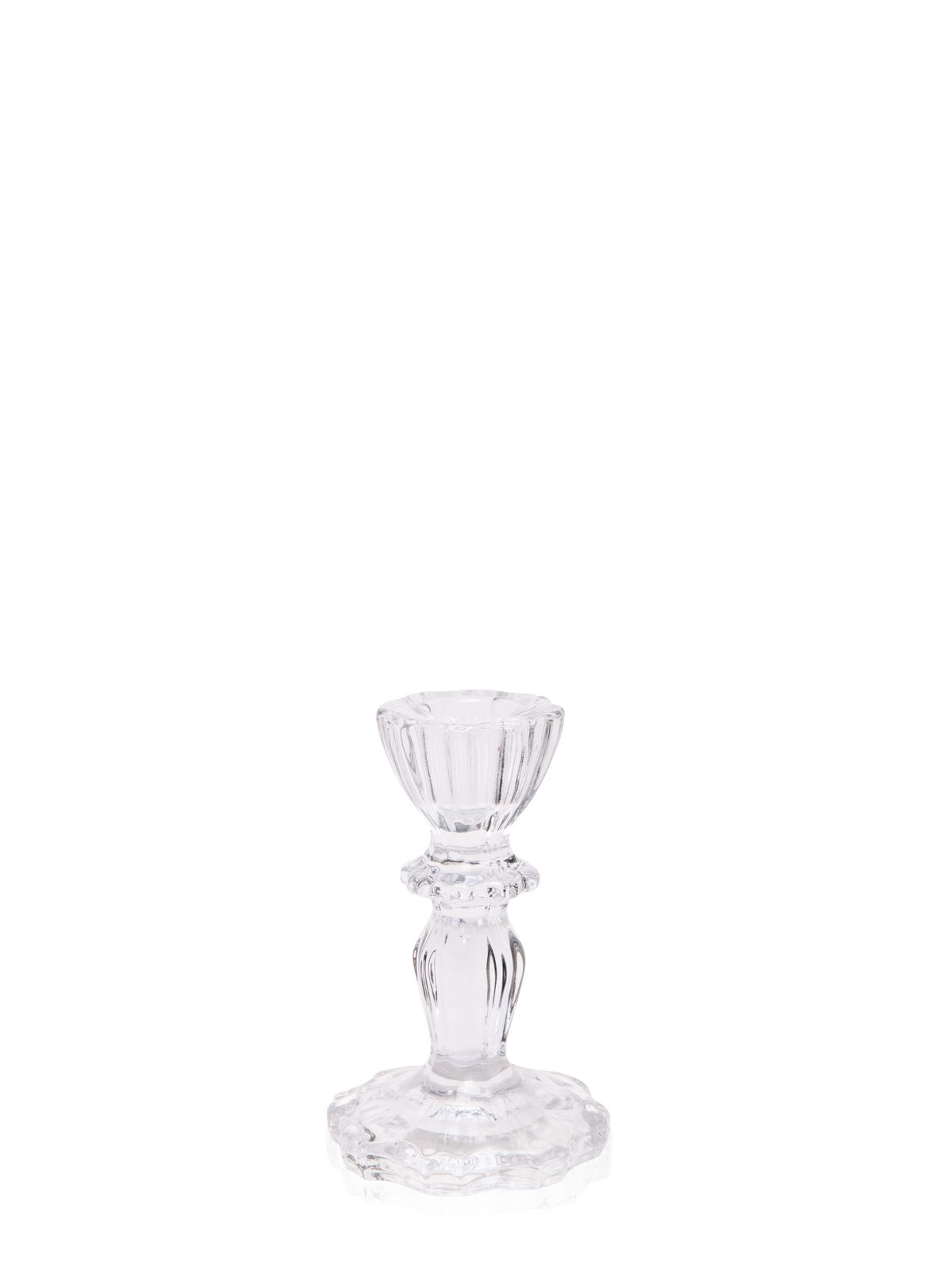 Clear Sophia Glass Candle Holder - Small