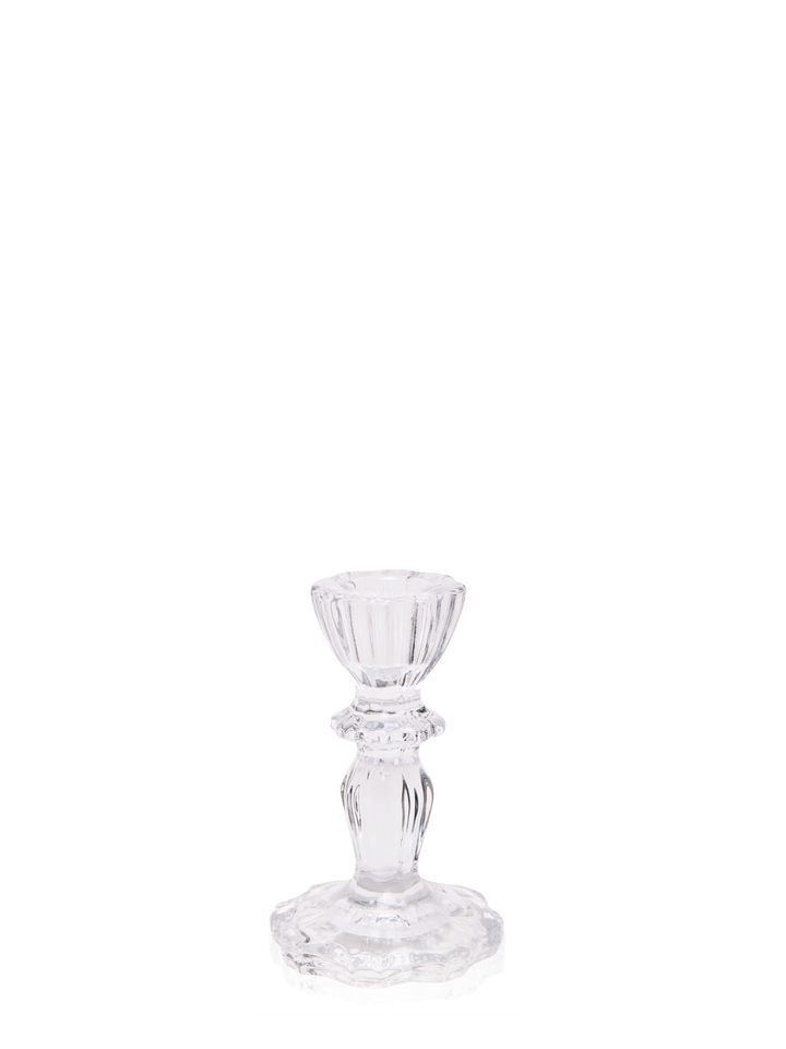 Clear Sophia Glass Candle Holder - Small