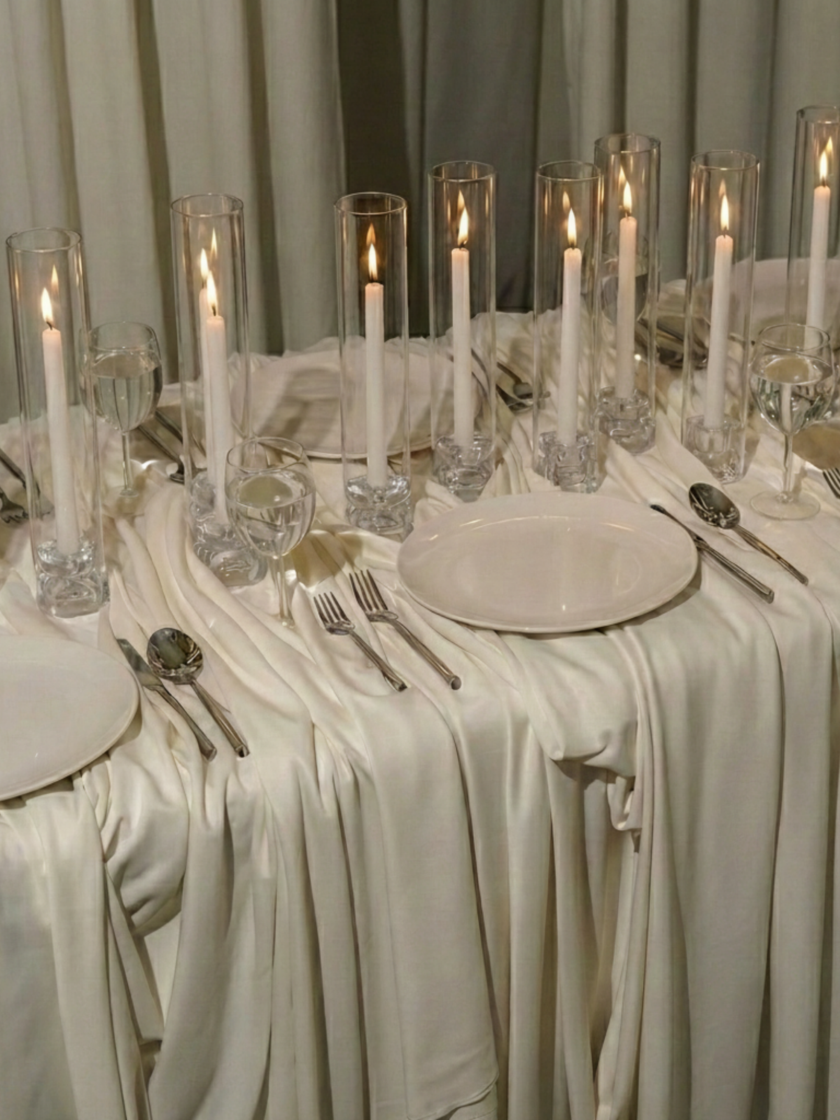 White 30cm Dinner Candles