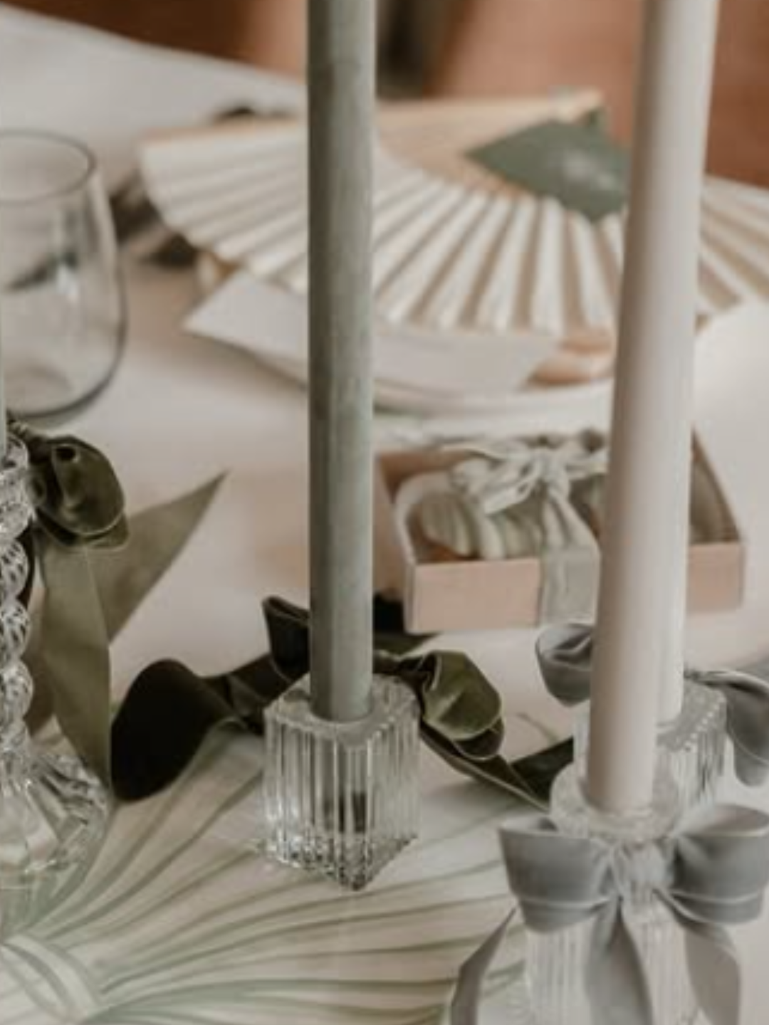 Clear Enzo Vintage Candle Holder
