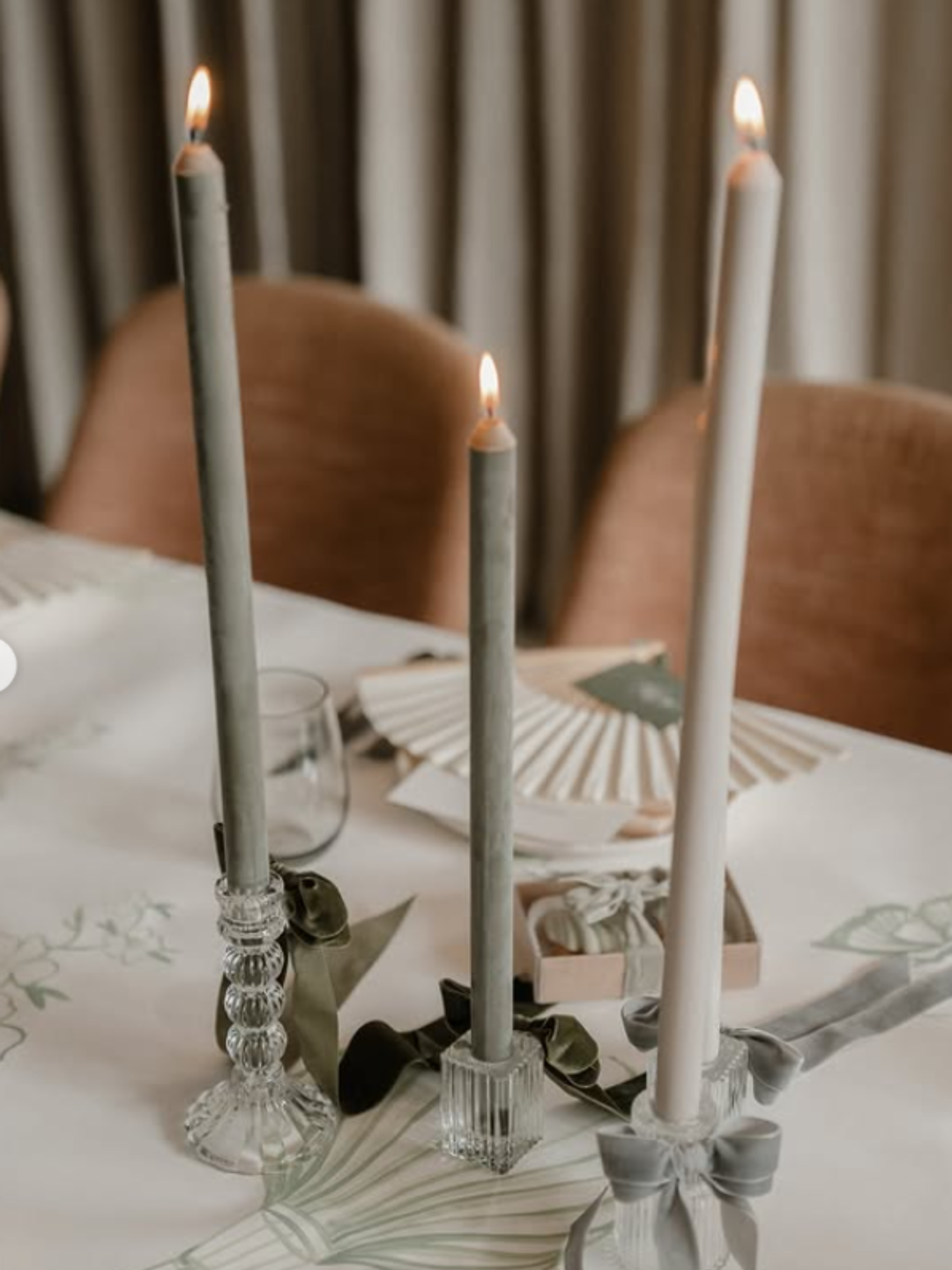 Clear Enzo Vintage Candle Holder