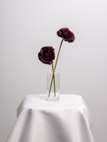 Burgundy Ranunculus Bud Vase - Medium