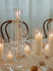 White 30cm Dinner Candles