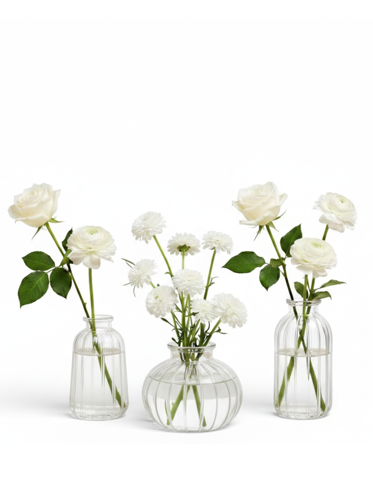 Clear Eleanor Glass Bud Vase