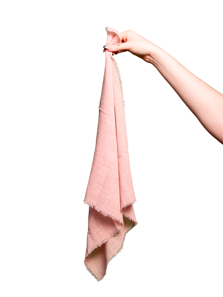 Peony Frayed Edge Napkin